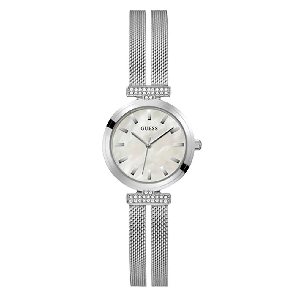 Guess Women's Watch Silver Tone Case Quartz