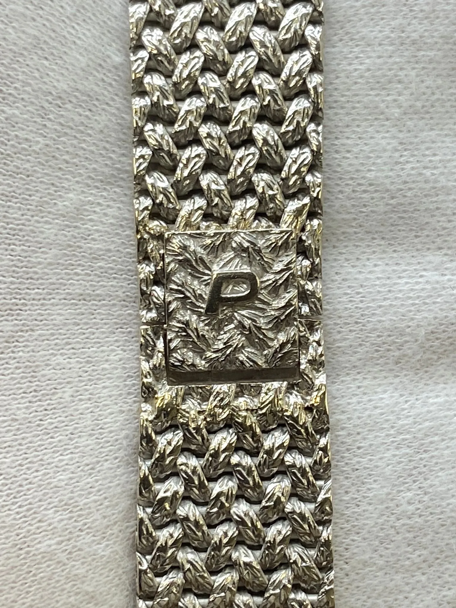 Piaget Vintage 18K White Gold 9806 D2 Diamond & Malachite Dial Manual wind Women's Watch